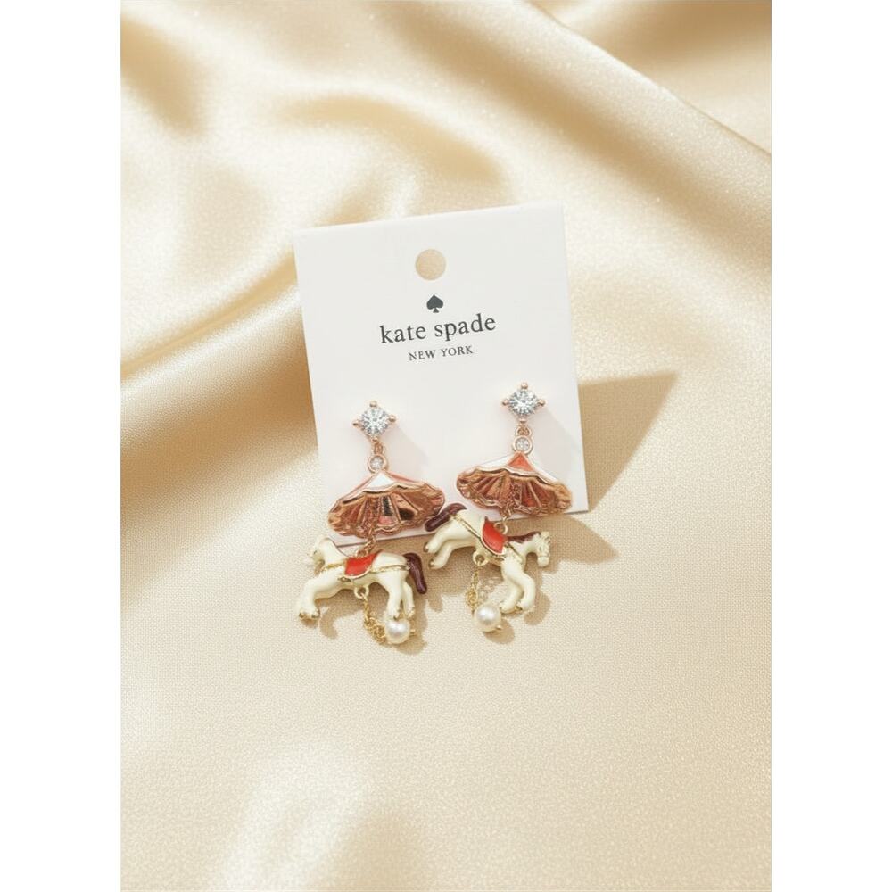 Kate Spade New York Winter Wonderland Carousel Statement Earrings
